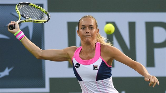 Klra Koukalov na turnaji v Indian Wells