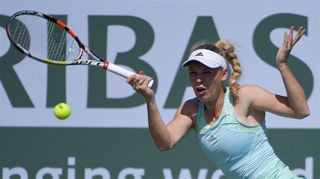 Caroline Wozniack na turnaji v Indian Wells