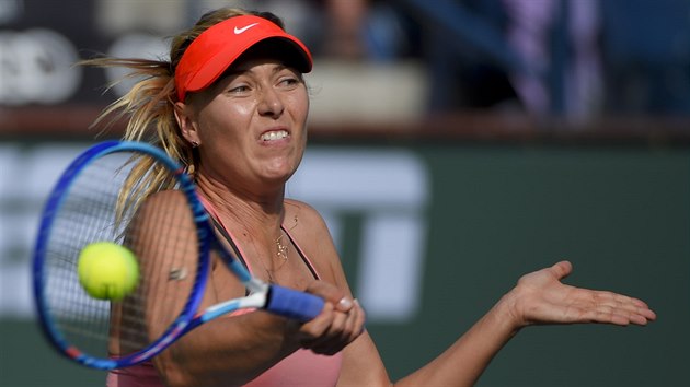 Maria arapovov na turnaji v Indian Wells