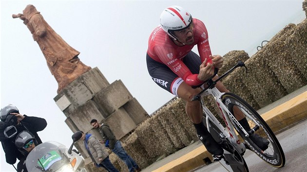 Fabian Cancellara bhem asovky na Tirreno-Adriatico.