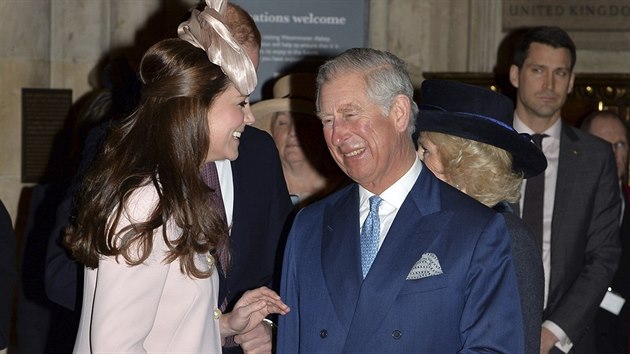 Thotn Kate a princ Charles (Londn, 9. bezna 2015)
