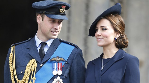 Princ William a jeho manelka Kate (Londn, 13. bezna 2015)