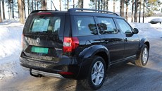 Prototyp nového velkého SUV �kody maskovaný za model Yeti. Pro nový model se...