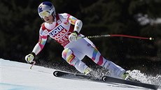 Lindsey Vonnová v superobím slalomu v Méribelu.