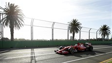 Sebastian Vettel bhem tréninku na VC Austrálie
