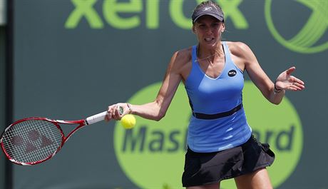 Nicole Vaidiová na turnaji v Miami.