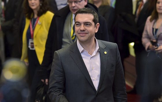 Řecký premiér Alexis Tsipras po jednání u kulatého stolu o Řecku na summitu...