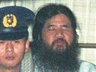 Vdce sekty Óm inrikjó ókó Asahara skonil po útocích v rukách policie.