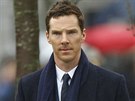 Britský herec Benedict Cumberbatch dorazil ke katedrále v Leicesteru, kde byl...