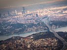 Pohled na Bosporský prliv i Istanbul z asijské strany