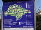 Orientaní mapa Maleického parku.