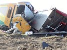Nehoda osobního vlaku a kamionu na pejezdu mezi Obrataní a Chýnovem na hranici...
