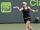 FORHEND. Simona Halepová na turnaji v Miami.