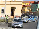 V jednom z dom v chebské ulici 26. dubna se stal násilný trestný in.