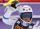 védská lyaka Frida Hansdotterová se raduje po své jízd ve slalomu v...