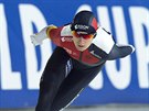Martina Sáblíková v závreném závod na 3000 metr v sezon Svtového poháru,...