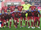 Zahajovací jedenáctka eských fotbalist v duelu s Lotyskem