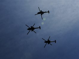 Konvoj americké armády b�hem cesty �Dragoon Ride� doprovázejí americké...
