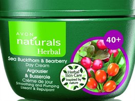 Vyhlazujc denn krm Naturals Herbal s vtaky z rakytnku a medvdice, Avon,...