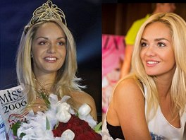 Taťána Kuchařová v letech 2006 a 2013. Živí se modelingem a založila nadaci...
