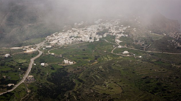 Centrum ostrova Amorgos � m�ste�ko Chora