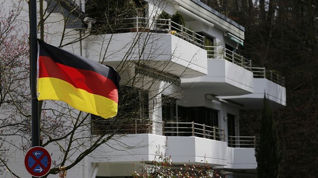 Pohled na dům, v němž bydlel v německém Düsseldorfu kopilot airbusu Andreas Lubitz (27. března 2015).