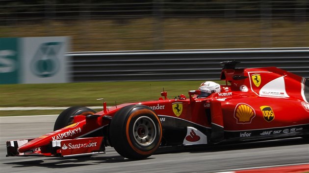 Sebastian Vettel v kvalifikaci na Velkou cenu Malajsie