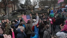 Americká kolona v �esku. (29. b�ezna 2015)