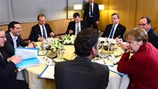 Jednání u kulatého stolu o ecku na summitu Evropské rady v Bruselu (19. bezna...