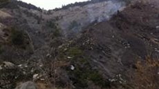 Pohled na m�sto nehody airbusu Germanwings.