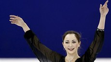 Jelizabeta Tuktamyevová po krátkém programu na mistrovství svta v anghaji.