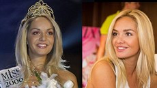 Taťána Kuchařová v letech 2006 a 2013. Živí se modelingem a založila nadaci...