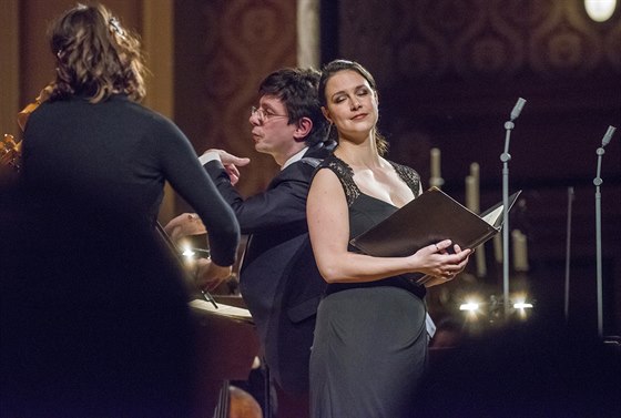 Václav Luks a Sophie Harmsenová na koncert v Rudolfinu