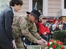 Písluníci konvoje americké armády, která 1. dubna 2015 projede skrz Plzeský...