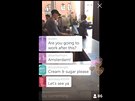 Ukázka �ivého p�enosu prost�ednictvím aplikace Periscope z jedné newyorské...