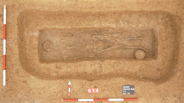 Nov archeologick nlezy pod budouc dlnic D11 u Hradce Krlov (28.3.2015).