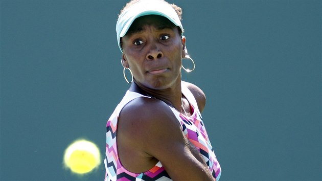 Americk tenistka Venus Williamsov v duelu s Caroline Wozniackou z Dnska.