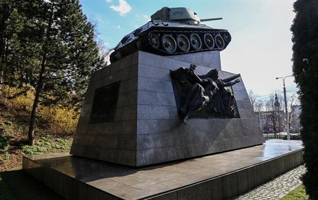 Souasn podoba ostravskho pamtnku 1. eskoslovensk samostatn tankov...