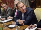 Ruský ministr zahranií Sergej Lavrov bhem jednání o íránském jaderném...