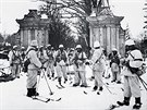 Prapor finských voják bhem takzvané Zimní války se Sovtským svazem