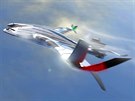Típatrové letadlo budoucnosti AWWA Progress Eagle na návrhu panlského...