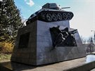 Souasná podoba ostravského památníku 1. eskoslovenské samostatné tankové...