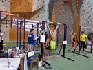 Jan Kare pokrauje v pekonávání rekordu v potu shyb v lezecké arén Big...