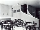 Historické fotografie interiéru brnnského hotelu Avion