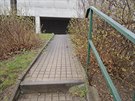 Slepé chodníky u stanice Boislavka