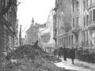 Píkop - pohled k Bratislavské ulici (konec listopadu 1944)