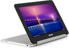 Chromebook Asus Flip nabízí kovové provedení a dotykový otáecí displej.