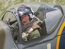 Princ Harry v historickém letounu Spitfire