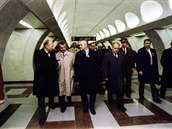 Zahájení provozu linky B metra 2. listopadu 1985.