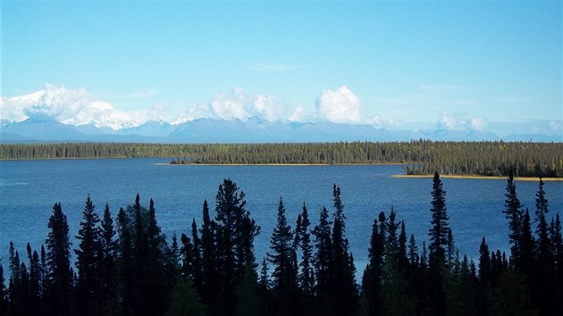 Panoramatick vhled na Wrangell Mountains